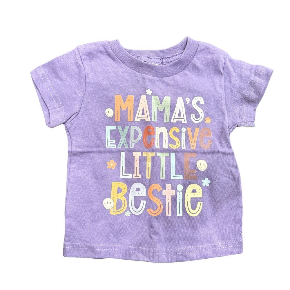 Rabbit Skins Baby 'Mama's Expensive Little Bestie' in Purple, Size 18M​​​​
